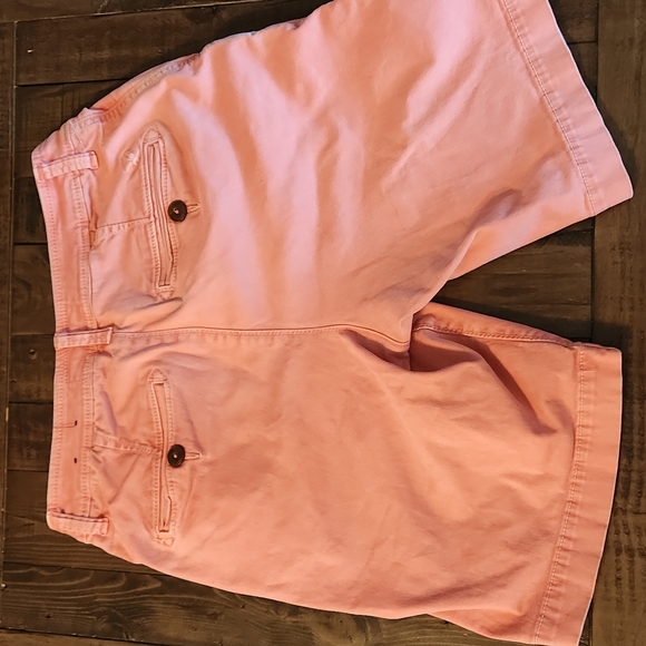 American Eagle Chino Shorts Men's 30 Pink Classic fit Active Lived In - Picture 7 of 11